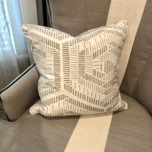 Gray and White Throw Pillow!